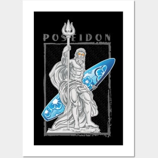 poseidon surf Posters and Art